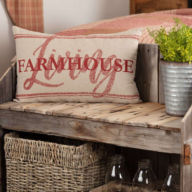 Sawyer Mill Red Farmhouse Living Pillow 14